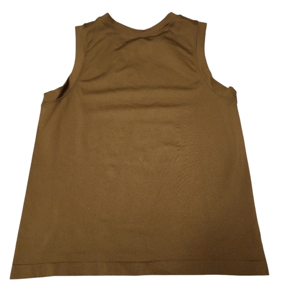 Bke Core Contour Olive Green Stretchy Muscle Tank Top L/XL - Picture 2 of 5